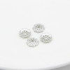 Alloy Flower Holder Hollow Bead Separator Cap Cap Pearl Spacer Gasket Electroplating