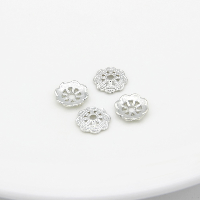 Alloy Flower Holder Hollow Bead Separator Cap Cap Pearl Spacer Gasket Electroplating