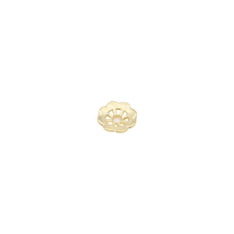 Alloy Flower Holder Hollow Bead Separator Cap Cap Pearl Spacer Gasket Electroplating
