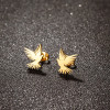 New Punk Style Series Hollow Eagle Earrings Personalized Retro Stainless Steel Bird