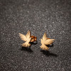 New Punk Style Series Hollow Eagle Earrings Personalized Retro Stainless Steel Bird