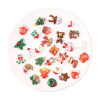 Christmas Series Resin New Hot Selling Santa Claus Tree Snowflake Diy Ornaments