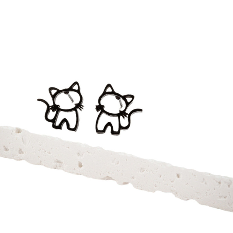 European and American Jewelry Stainless Steel Simple Women's Cartoon Cute Little Animals
