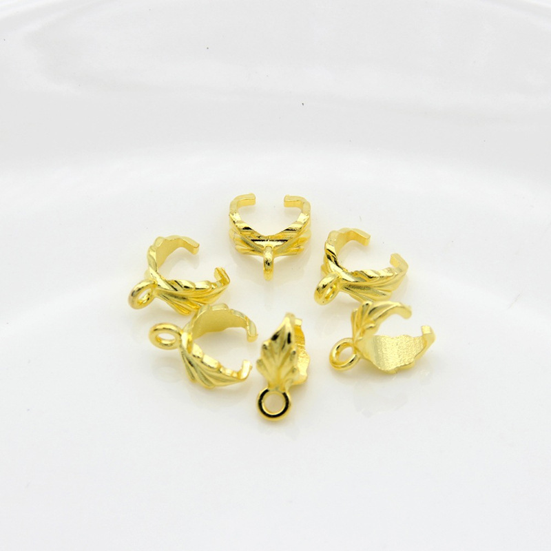 Leaf Melon Seed Buckle Alloy New Necklace Pendant Clip Jewelry Accessories