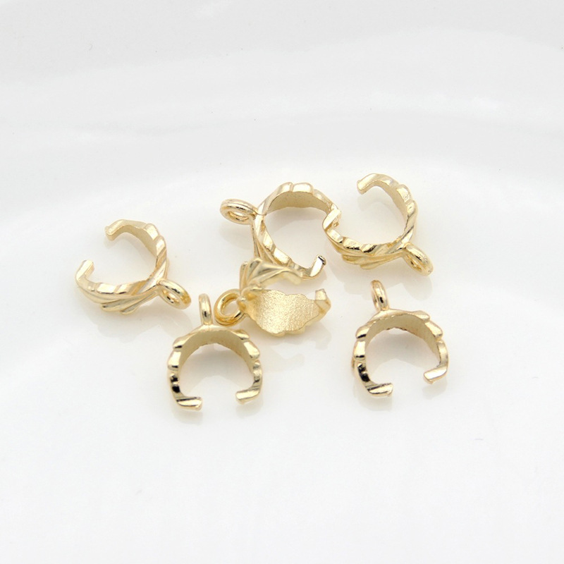 Leaf Melon Seed Buckle Alloy New Necklace Pendant Clip Jewelry Accessories