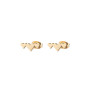 Simple Personality Fashion Niche Earrings Stainless Steel New Love Ear Bone Nail