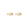 Simple Personality Fashion Niche Earrings Stainless Steel New Love Ear Bone Nail