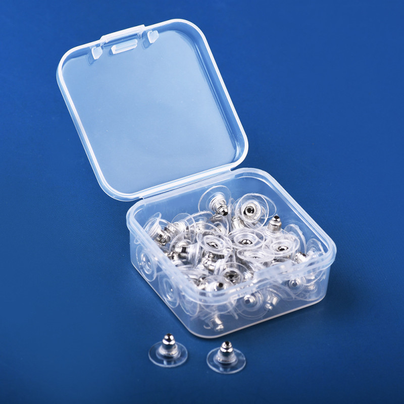 Ear Plugs Transparent Plastic Fixed Ear Stud Bullet Film Ear Diy Ear Accessories