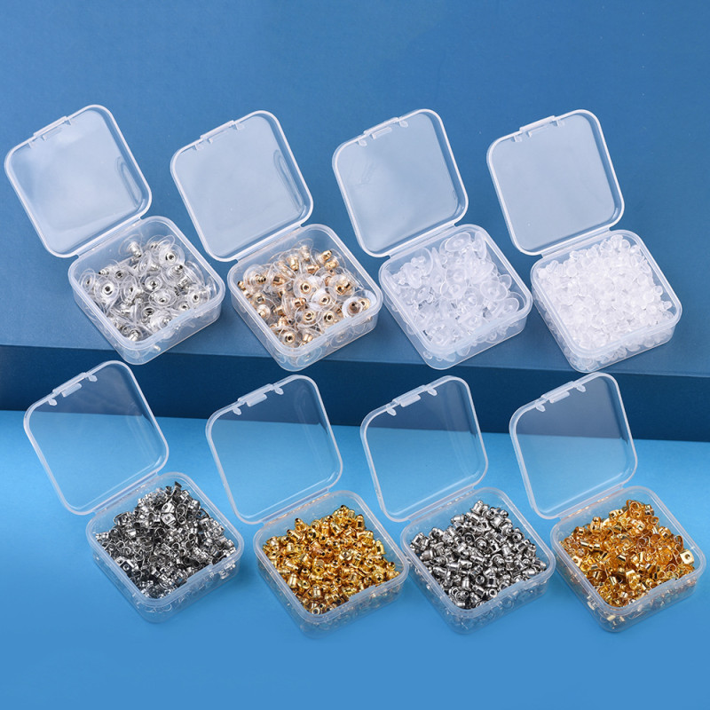 Ear Plugs Transparent Plastic Fixed Ear Stud Bullet Film Ear Diy Ear Accessories