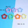Colorful Solid Color 30mm Acrylic Five-pointed Star Flower Plum Shape Diy Jewelry