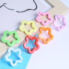 Colorful Solid Color 30mm Acrylic Five-pointed Star Flower Plum Shape Diy Jewelry