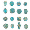 Acrylic Baroque Retro Gold Flower Bud Beads Loose Handmade Diy Bracelet Necklace Jewelry