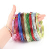 1mm-2.5mm Colorful Round Aluminum Wire Diy Handmade Material Soft Bicycle Crafts Ornaments