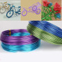 1mm-2.5mm Colorful Round Aluminum Wire Diy Handmade Material Soft Bicycle Crafts Ornaments