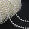 Large Roll Semicircle Pearls Double Line Beads Row Wedding Bead Chain Abs Pearl Diy
