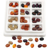 Acrylic Gold Tracing Retro Style Coffee Bean Beads Loose Diy Jewelry Accessories Making