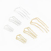 Four-tooth Small Wavy Hairpin Hair Comb Main Material Handmade Diy Step-shape Tassel