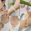 Super Quality 2/3/4mm Mineral Solid Color Frosted Glass Rice Beads Handmade Diy Ring