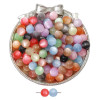 8-12mm Color Resin Imitation Cat Eye Round Beads Diy Handmade Beading Material Bracelet