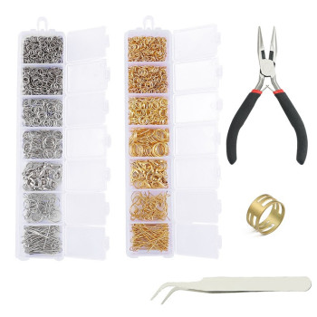 7 Grid Boxed Single Circle Lobster Clasp 9-character Needle Ear Hook Jewelry Accessories