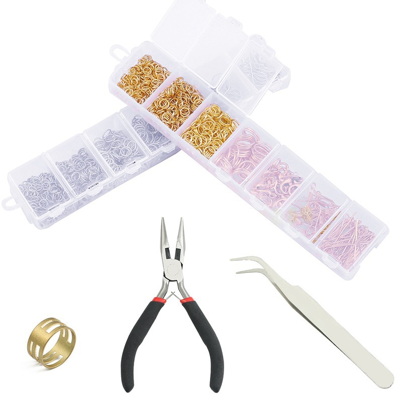 7 Grid Boxed Single Circle Lobster Clasp 9-character Needle Ear Hook Jewelry Accessories