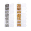 7 Grid Boxed Single Circle Lobster Clasp 9-character Needle Ear Hook Jewelry Accessories
