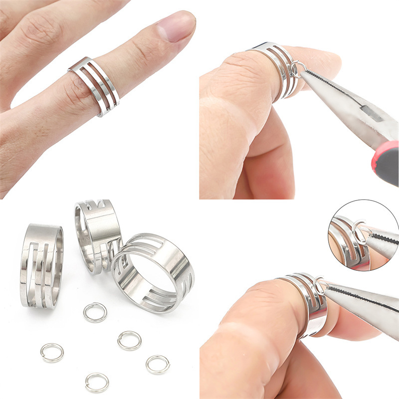 Stainless Steel Ring Auxiliary Opening and Closing Tool Opener Handmade Diy Material