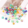 Handmade Beading Diy Accessories Transparent Color Plated Ab Five-pointed Stars Love