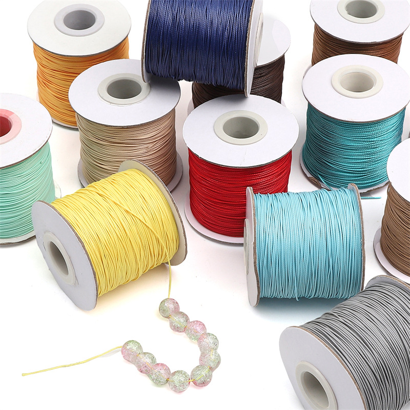 0.5mm Diy Jewelry Wire Material Korean Wax Wax Rope Imitation Leather Beaded Necklace