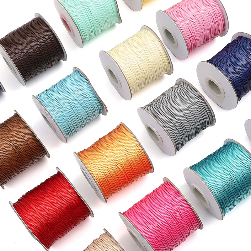 0.5mm Diy Jewelry Wire Material Korean Wax Wax Rope Imitation Leather Beaded Necklace