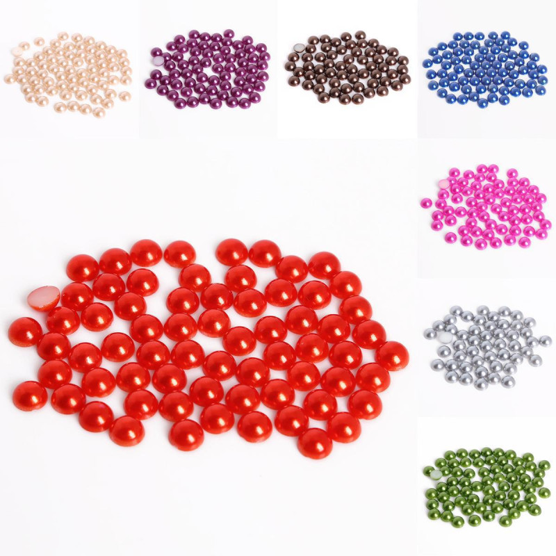 Half-sided Abs Imitation Pearl Patch Diy Handmade Bow Hair Accessories Material