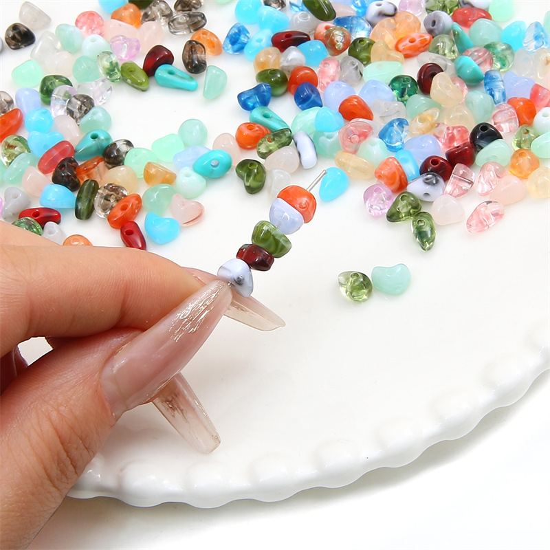5-8mm Acrylic Irregular Blooming Gravel Beads Diy Handmade Imitation Natural Loose
