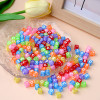 Candy Color Acrylic English Letters Loose Beads 7mm Square Diy Pendant Accessories