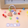 Candy Color Acrylic English Letters Loose Beads 7mm Square Diy Pendant Accessories