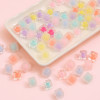 Transparent Frosted Acrylic Square Beads Loose Diy Handmade Beaded Bracelet Necklace