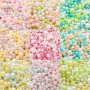 Abs Magic Hole Imitation Pearl Round Beads Loose Handmade Diy Accessories Decorative