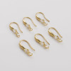 Copper-plated 14k Gold-covered Color-protected Inlaid Large Round Zircon Ear Hook