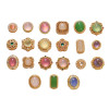 Color-preserving Copper-plated Sand Gold Round Inlaid Pearl Spacer Beads Bead Bracelet