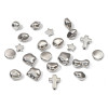 Plastic Ccb Irregular Shaped White K Color Separated Beads Diy Handmade Earrings Bracelet