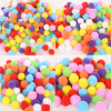 Colorful Fur Balls Children's Creative Christmas Handmade Diy Jewelry Pendants Decoration