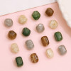 Acrylic Imitation Amber Stone Irregular Round Beads Loose Handmade Diy Beaded Necklace