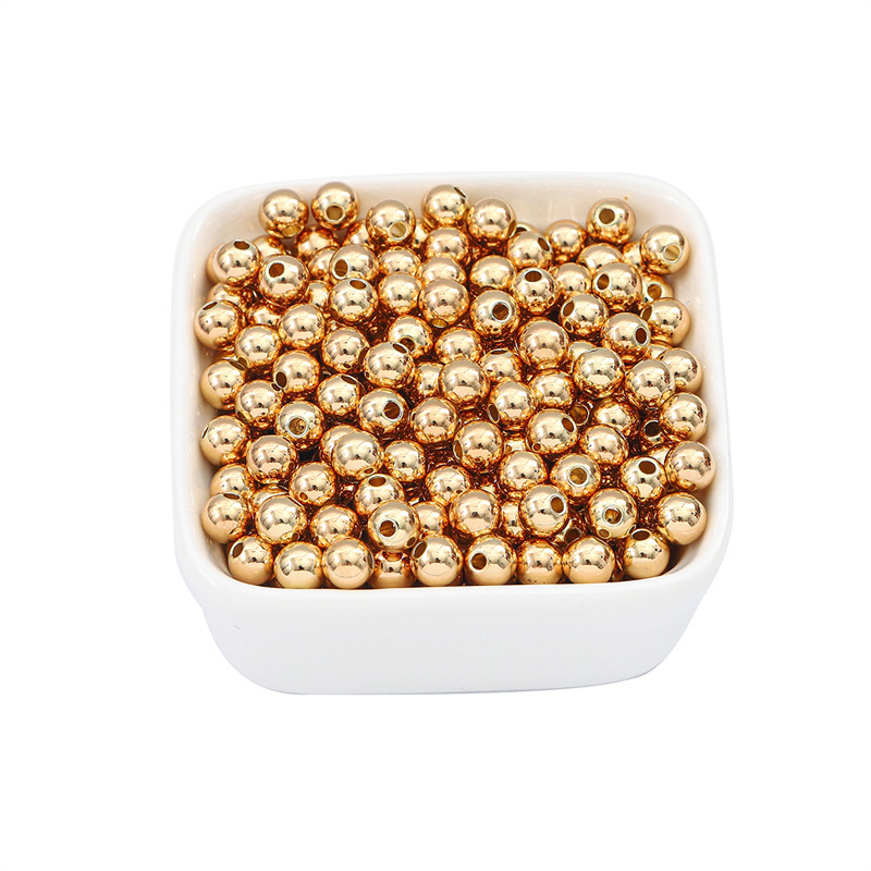 14k/18k Gold-filled Color-preserving Round Spacer Beads Diy Handmade Beading Material