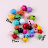 Paint Candy Color Metal Bell Keychain Diy Jewelry Accessories Doll Pendant Bag Gift