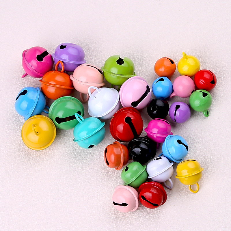Paint Candy Color Metal Bell Keychain Diy Jewelry Accessories Doll Pendant Bag Gift