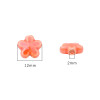 Colorful Blooming Five-petal Flower Pattern Chubby Ceramic Beads Diy Jewelry Handmade