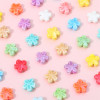 Colorful Blooming Five-petal Flower Pattern Chubby Ceramic Beads Diy Jewelry Handmade