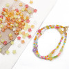 Retro Ab Color Cute Little Flowers Bead Pendant Handmade Diy Earrings Necklace Jewelry