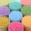 2mm High Quality Ice Seed Imitation Jade Cream Millet Beads Diy Handmade Beaded Bracelet