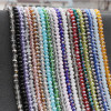 3mm Colored Glass Crystal Wheel Beads Loose Handmade Diy Beaded Bracelet Necklace