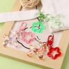 Colorful Laser Transparent Balloon Dog Key Chain Pendant Bag Puppy Couple Key Gift for